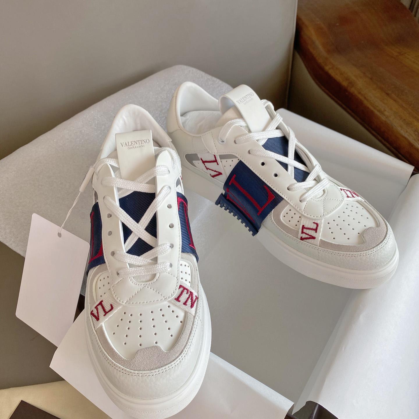 Valenti Low-Top Calfskin Vl7n Sneaker With Bands - DopestKickz