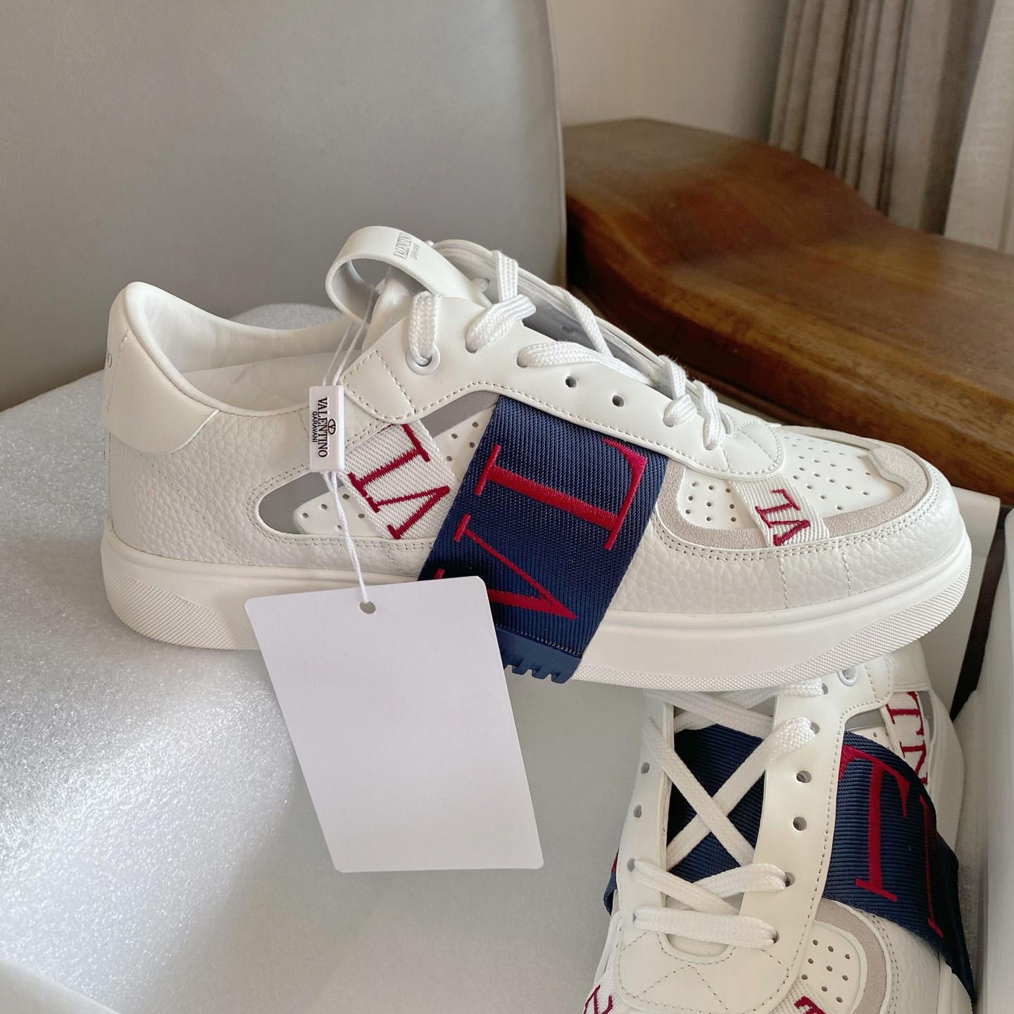 Valenti Low-Top Calfskin Vl7n Sneaker With Bands - DopestKickz