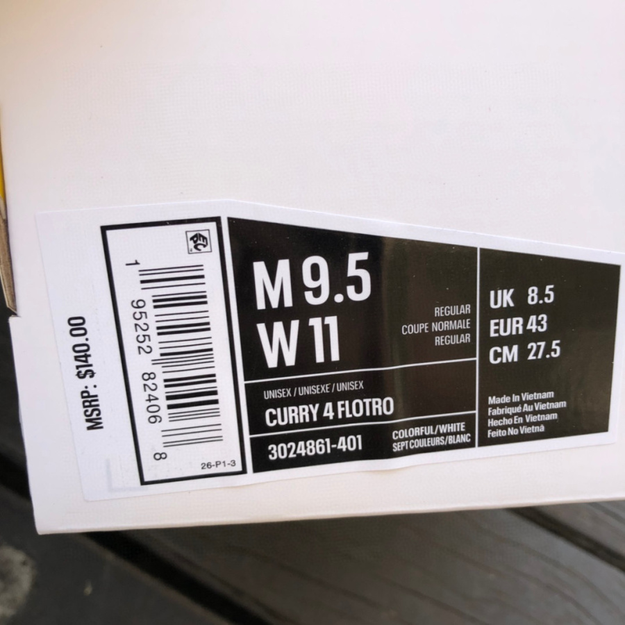 Under Armour Curry 4 Flotro Sneaker     3024861-401 - DopestKickz