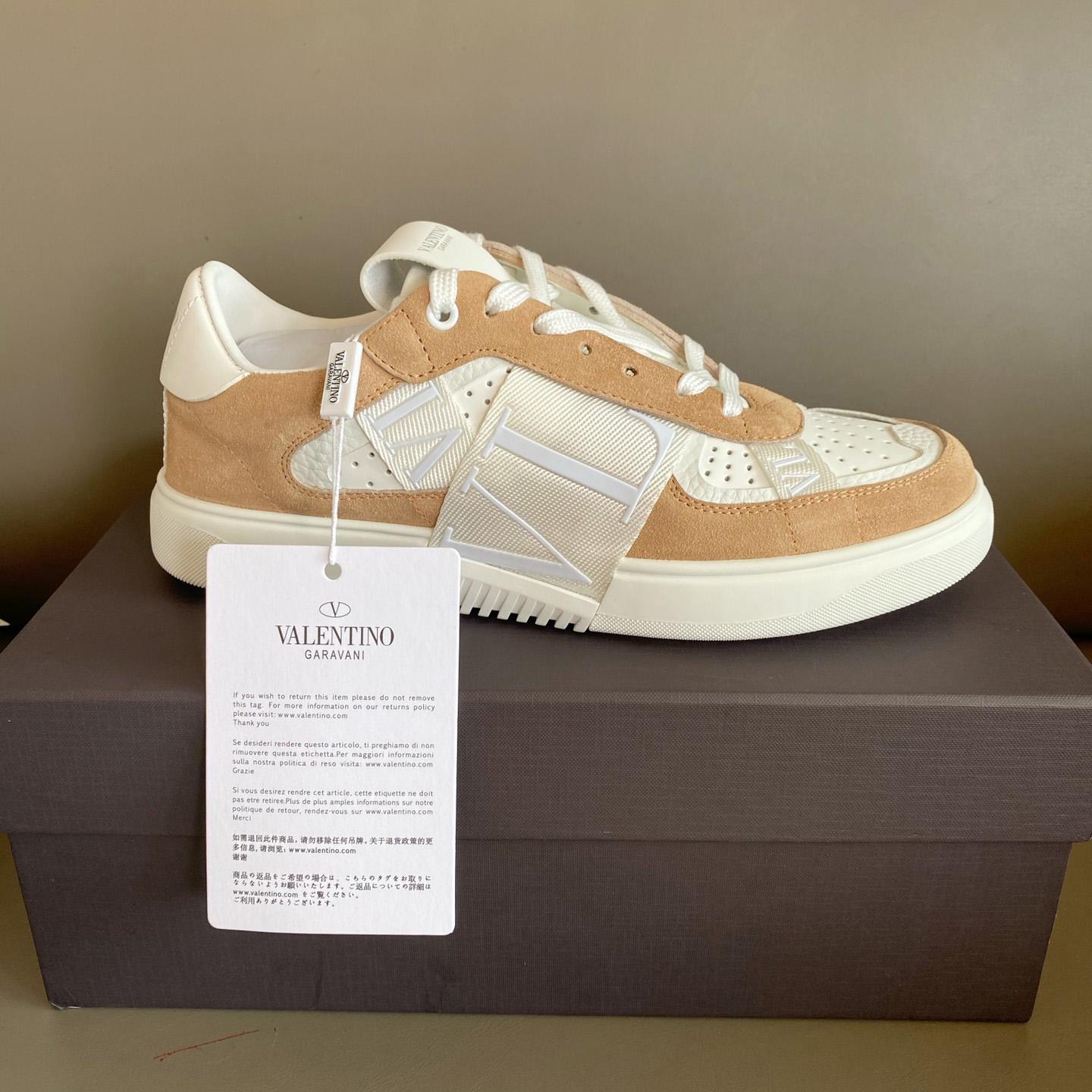 Valenti Low-Top Calfskin Vl7n Sneaker With Bands - DopestKickz