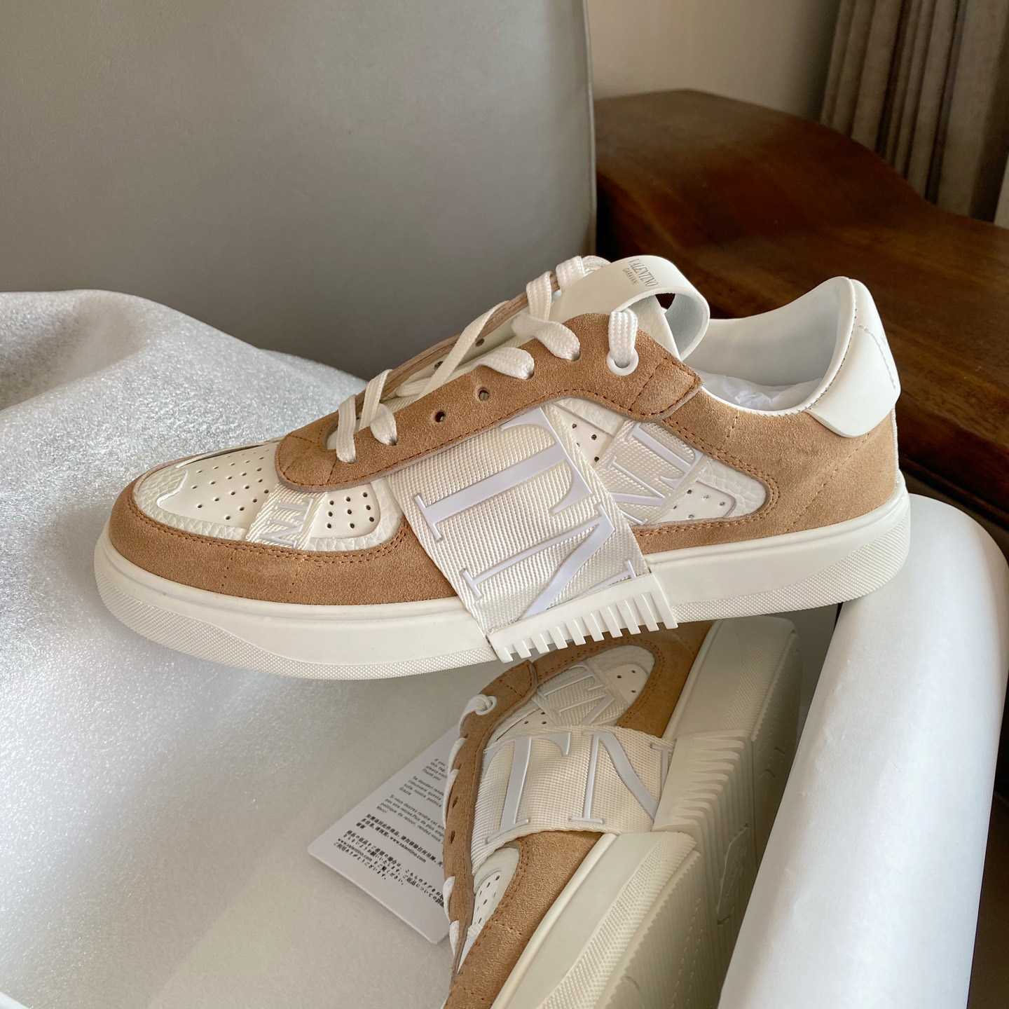 Valenti Low-Top Calfskin Vl7n Sneaker With Bands - DopestKickz