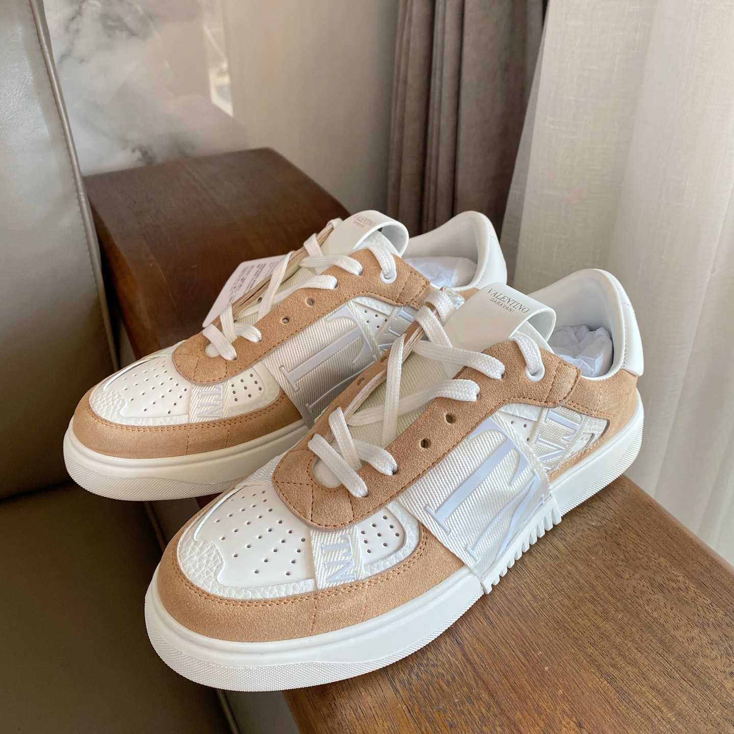 Valenti Low-Top Calfskin Vl7n Sneaker With Bands - DopestKickz