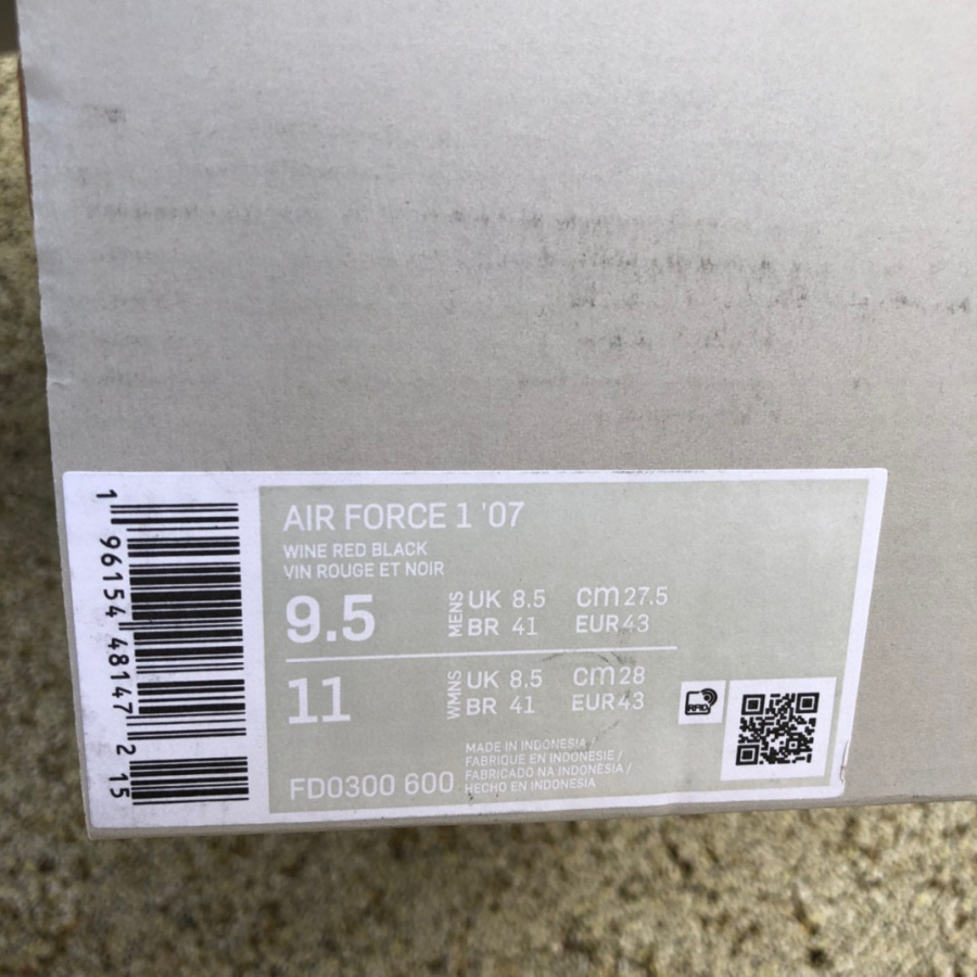 Nike Air Force 1 Low ’07 Sneaker      FD0300-600 - DopestKickz