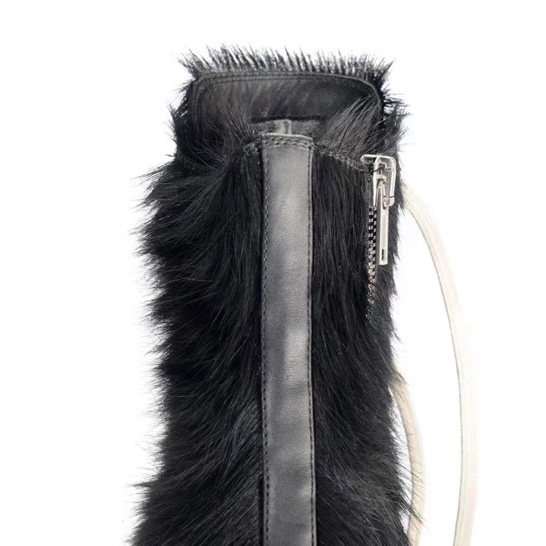 Rick Owens High Top Sneakers In Black - DopestKickz