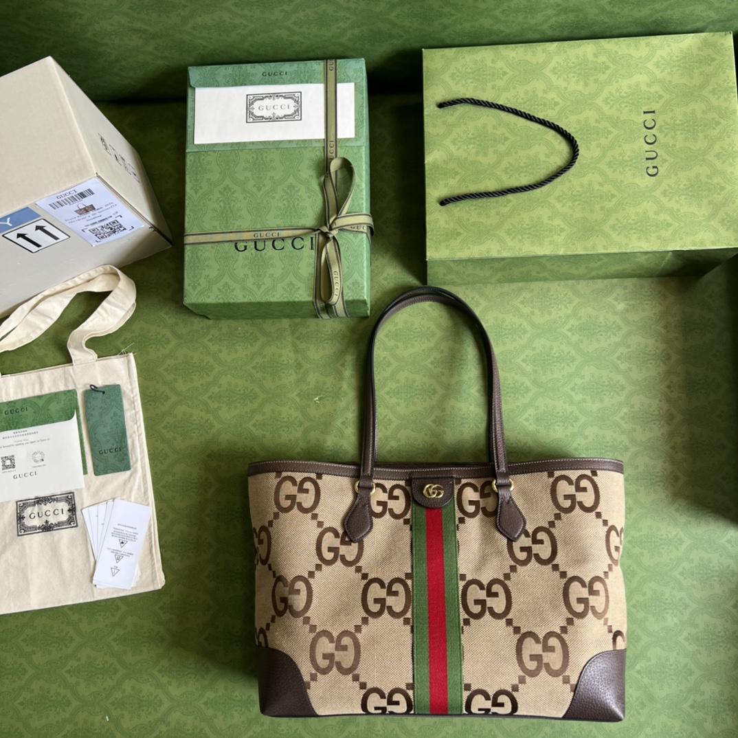 Gucci Ophidia Jumbo GG Medium Tote(32-28-14cm) - DopestKickz