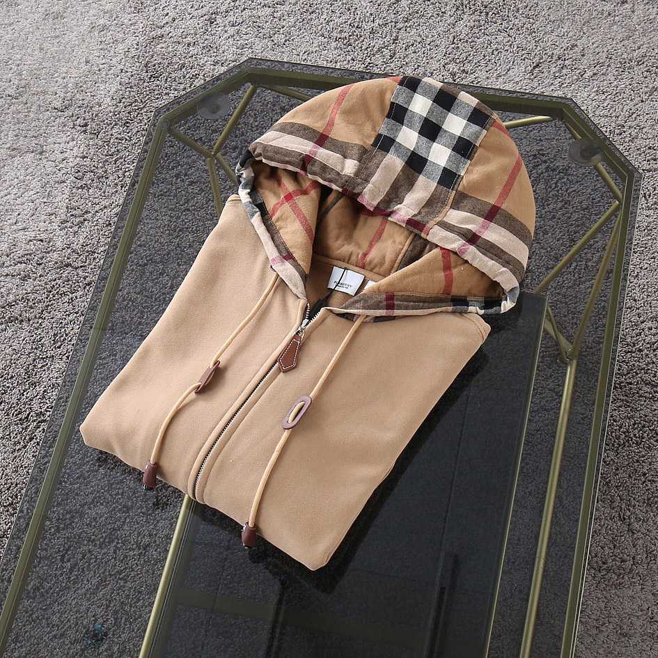 Burberry Check Hood Cotton Hooded Top - DopestKickz