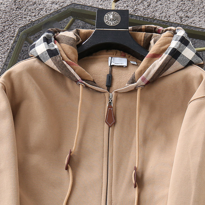 Burberry Check Hood Cotton Hooded Top - DopestKickz