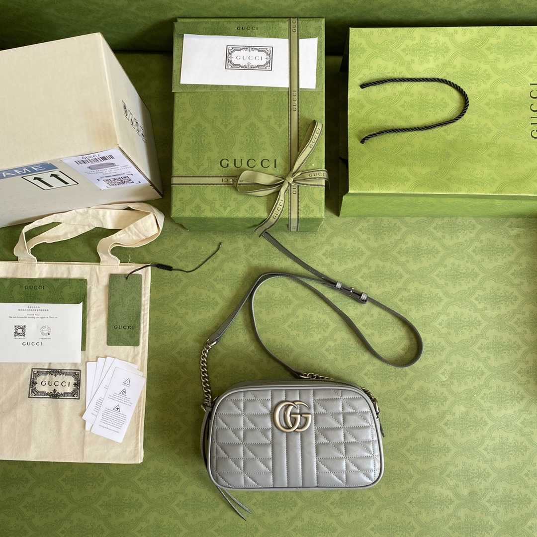 Gucci GG Marmont Small Shoulder Bag(24-12-7cm) - DopestKickz