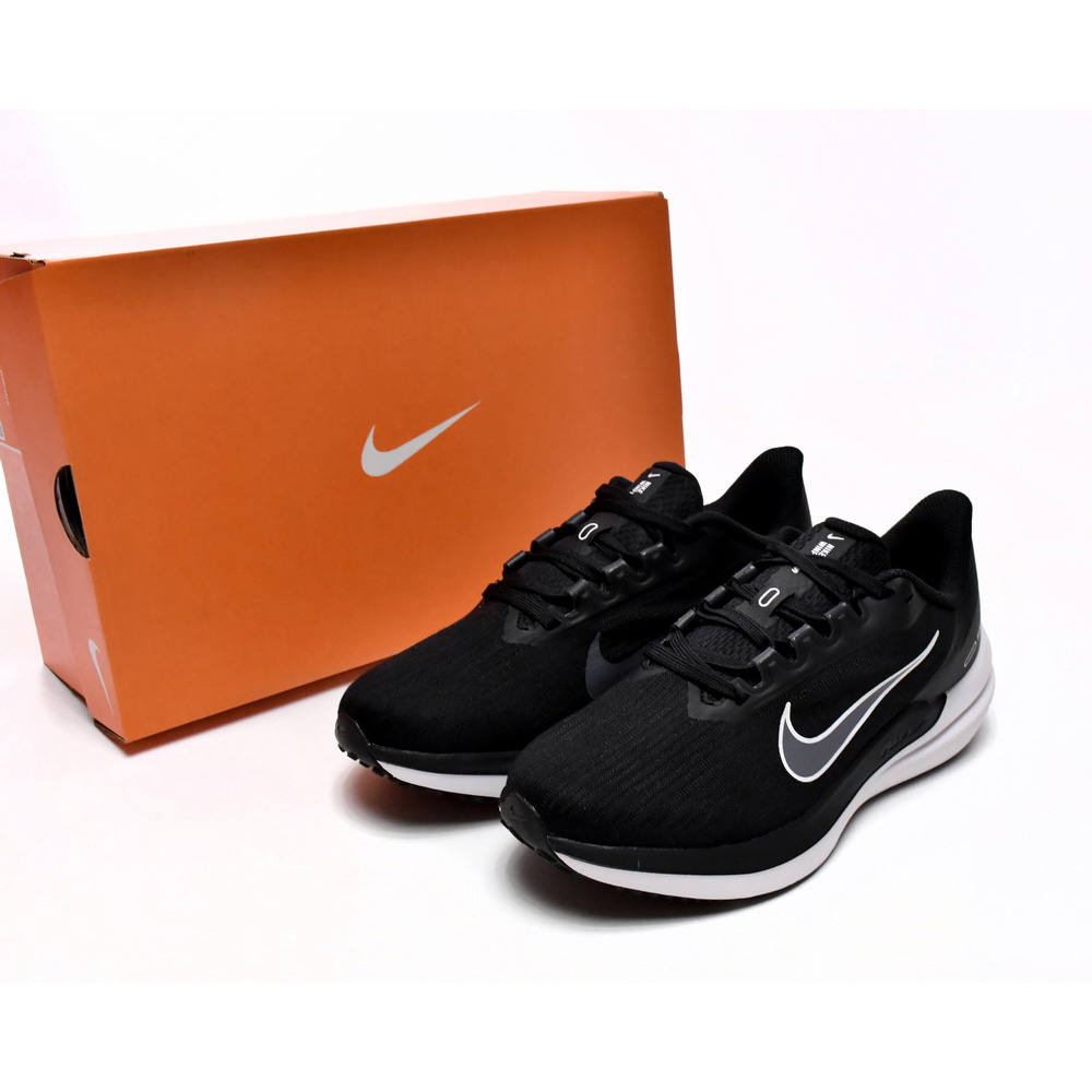 Nike Air Winflo 9 Black Dark Smoke Grey Sneaker   DD8686-001 - DopestKickz