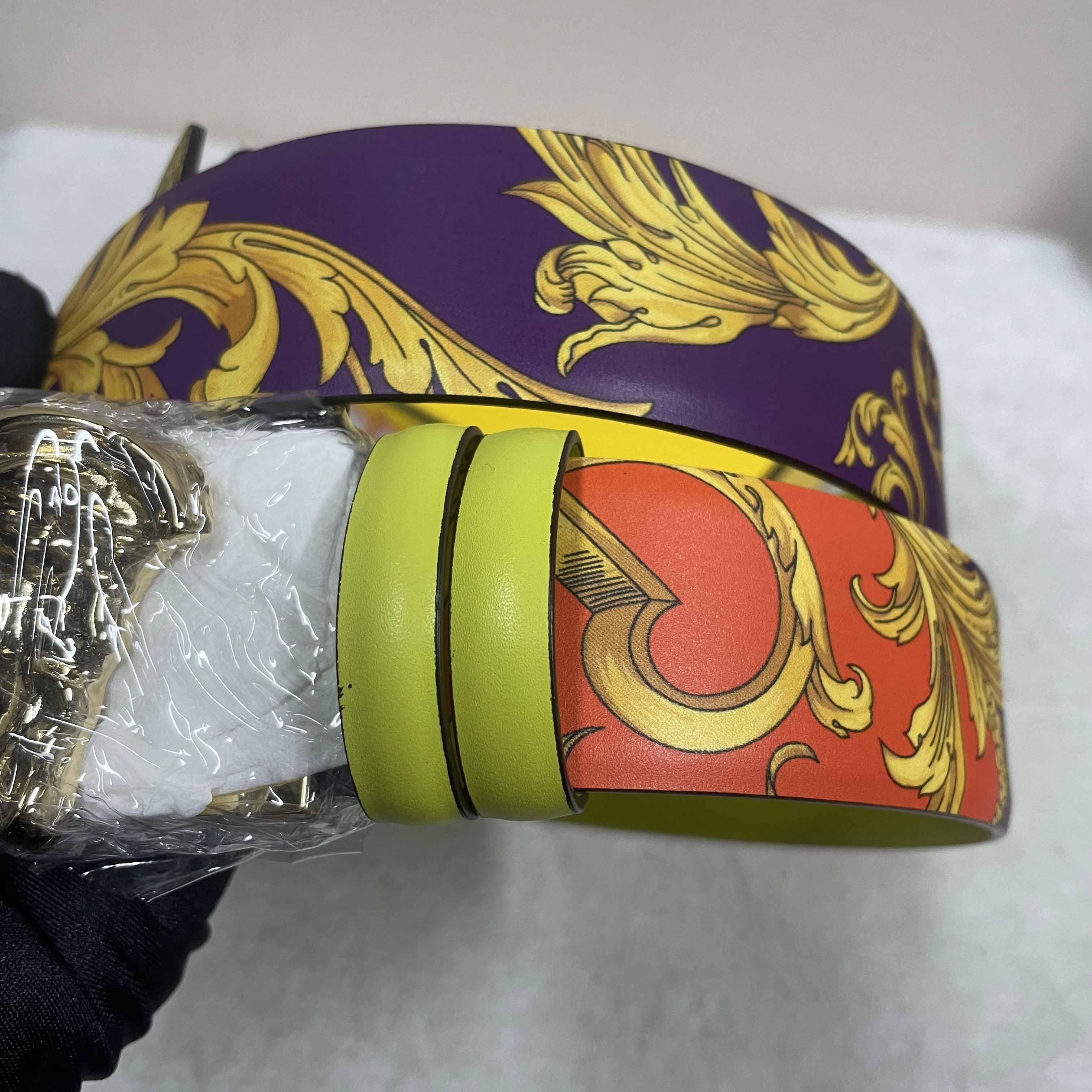 Versace La Medusa Le Pop Classique Reversible Belt   40mm - DopestKickz