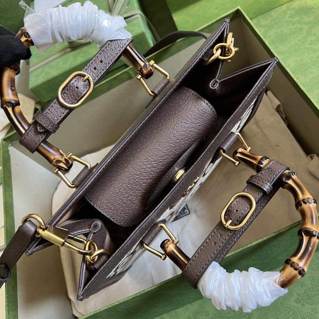 Gucci Diana Jumbo GG Small Tote Bag(27-24-11cm) - DopestKickz