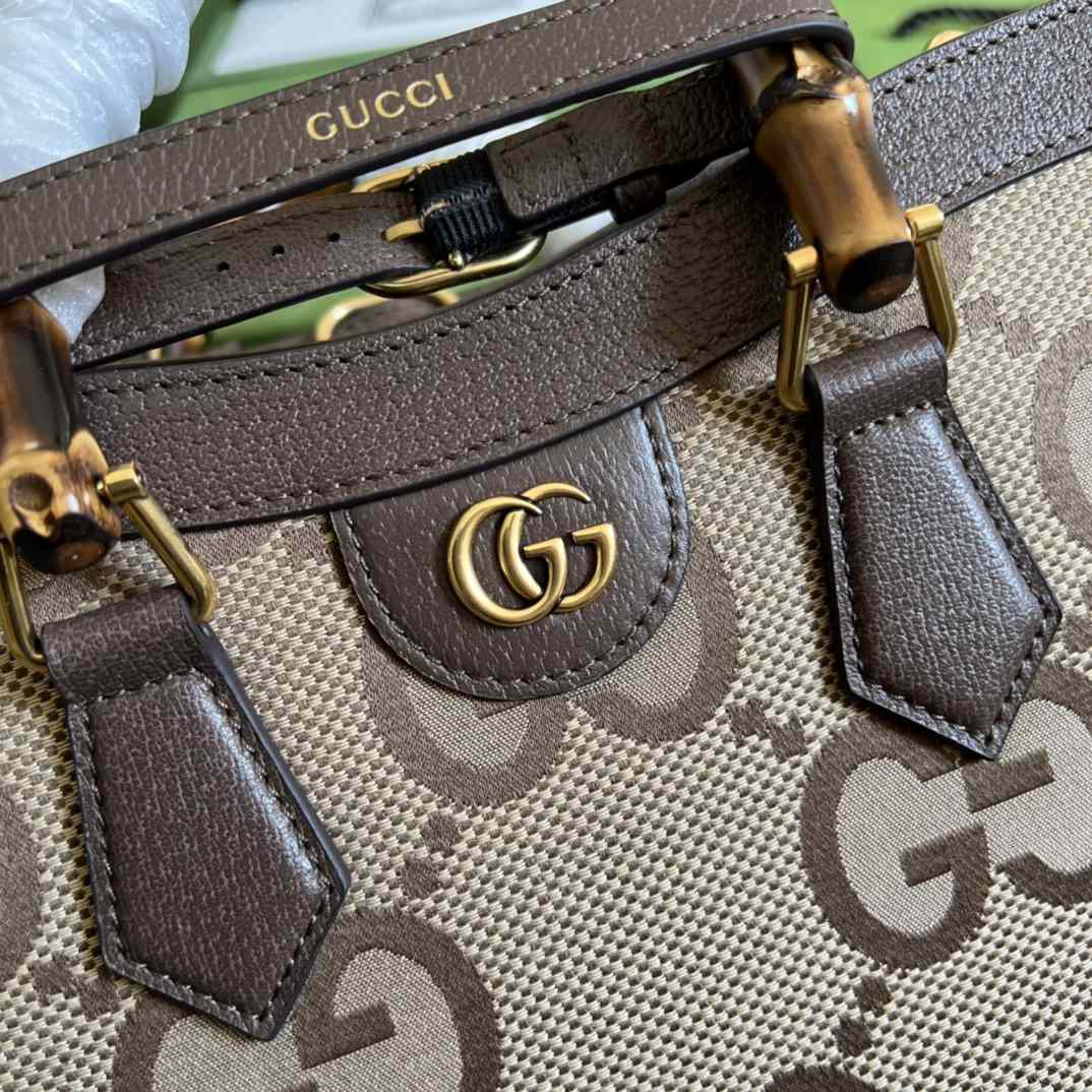 Gucci Diana Jumbo GG Small Tote Bag(27-24-11cm) - DopestKickz