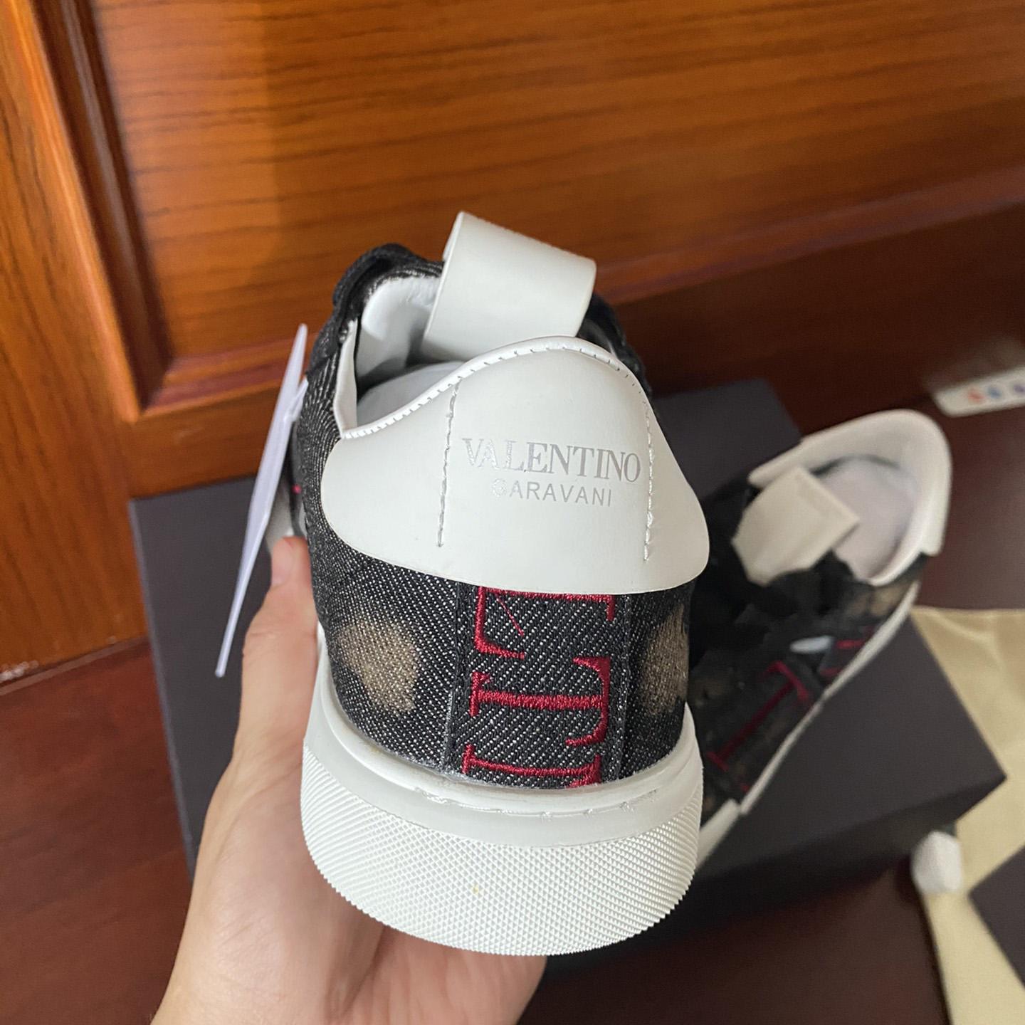 Valenti Low-Top Calfskin Vl7n Sneaker With Bands - DopestKickz