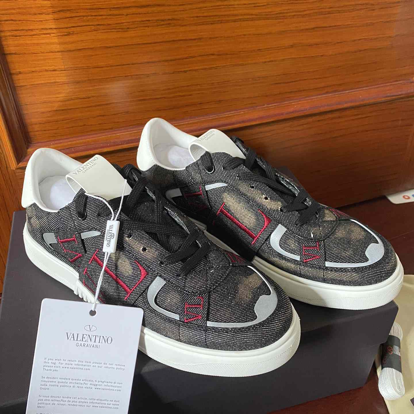 Valenti Low-Top Calfskin Vl7n Sneaker With Bands - DopestKickz