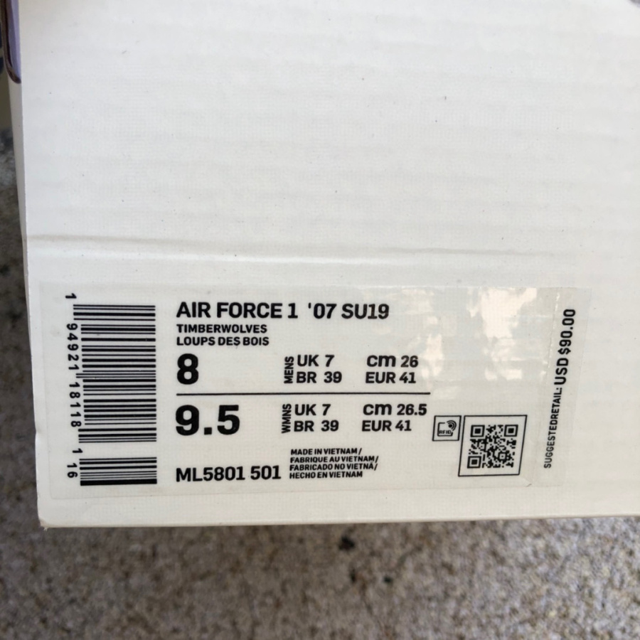 Nike Air Force 1 Low ’07 su19 Sneaker       ml5801-501 - DopestKickz