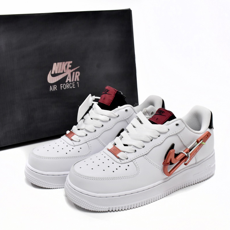 Nike Air Force 1 Low Carabiner Swoosh Sneaker     DH7579-100 - DopestKickz