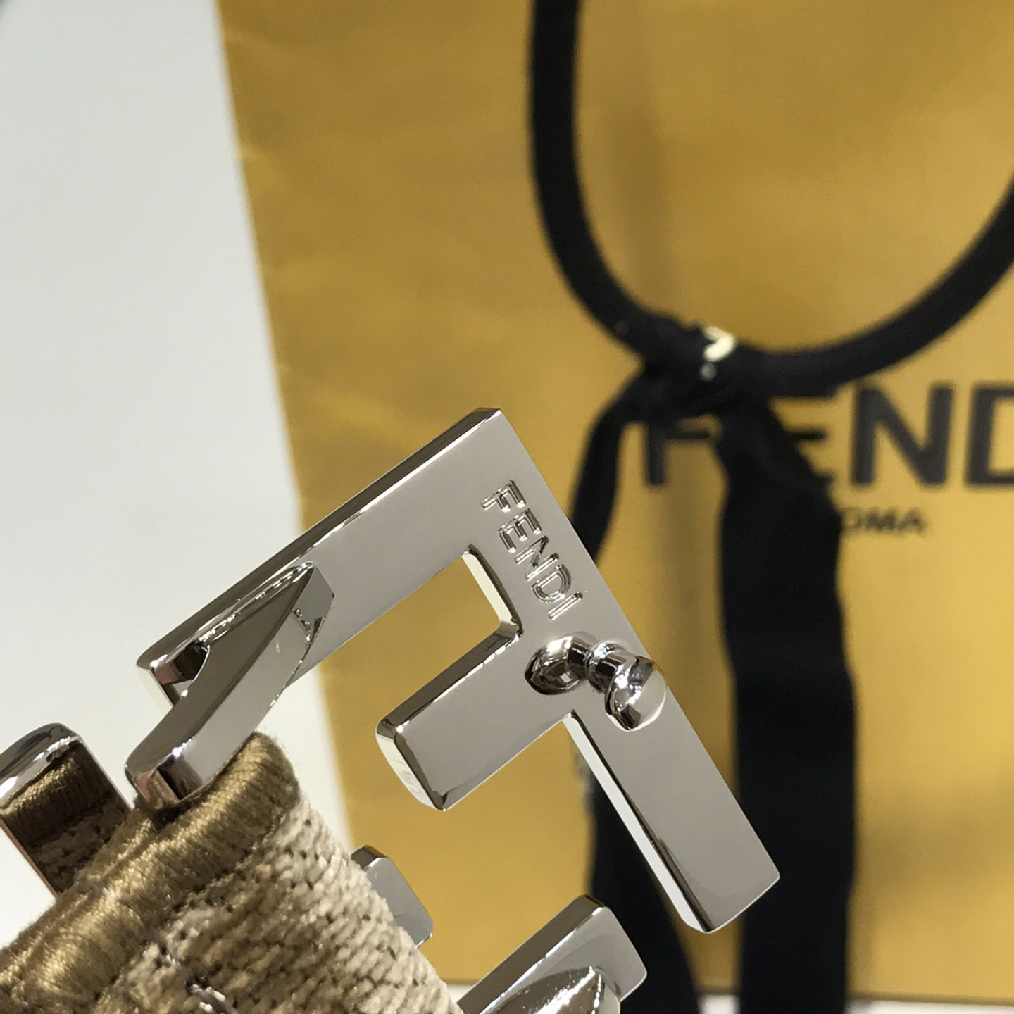 Fendi FF Jacquard Fabric Belt - DopestKickz