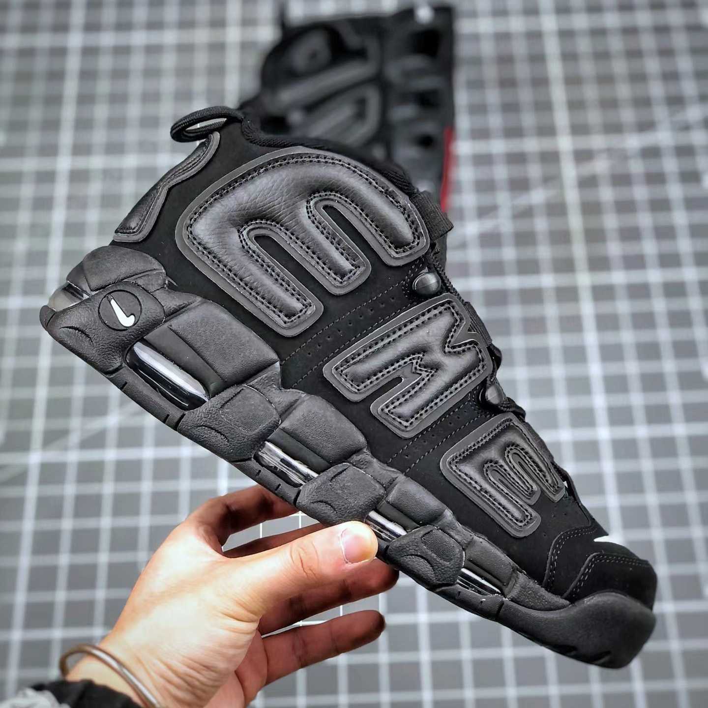 Air More Uptempo X Supreme Sneakers      902290-600-001 - DopestKickz