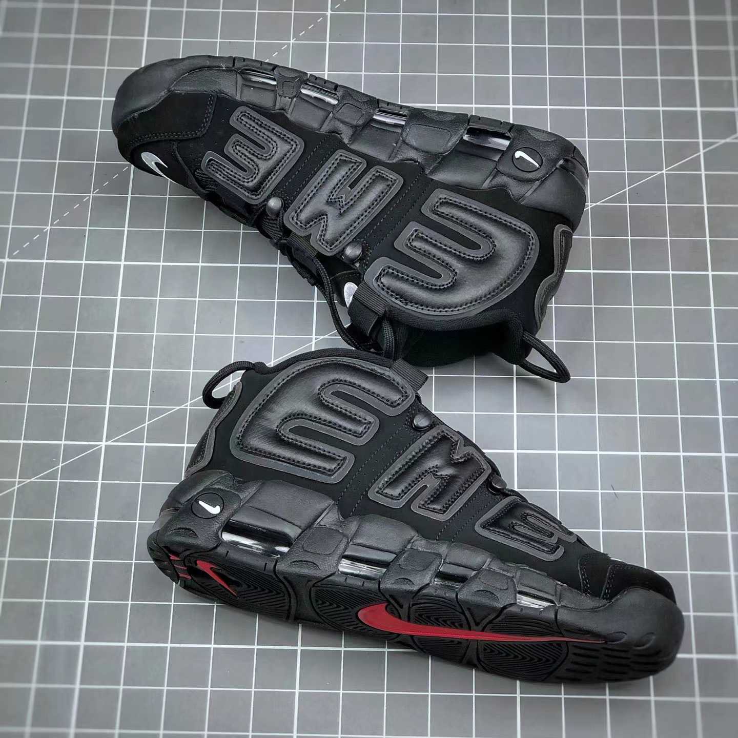 Air More Uptempo X Supreme Sneakers      902290-600-001 - DopestKickz