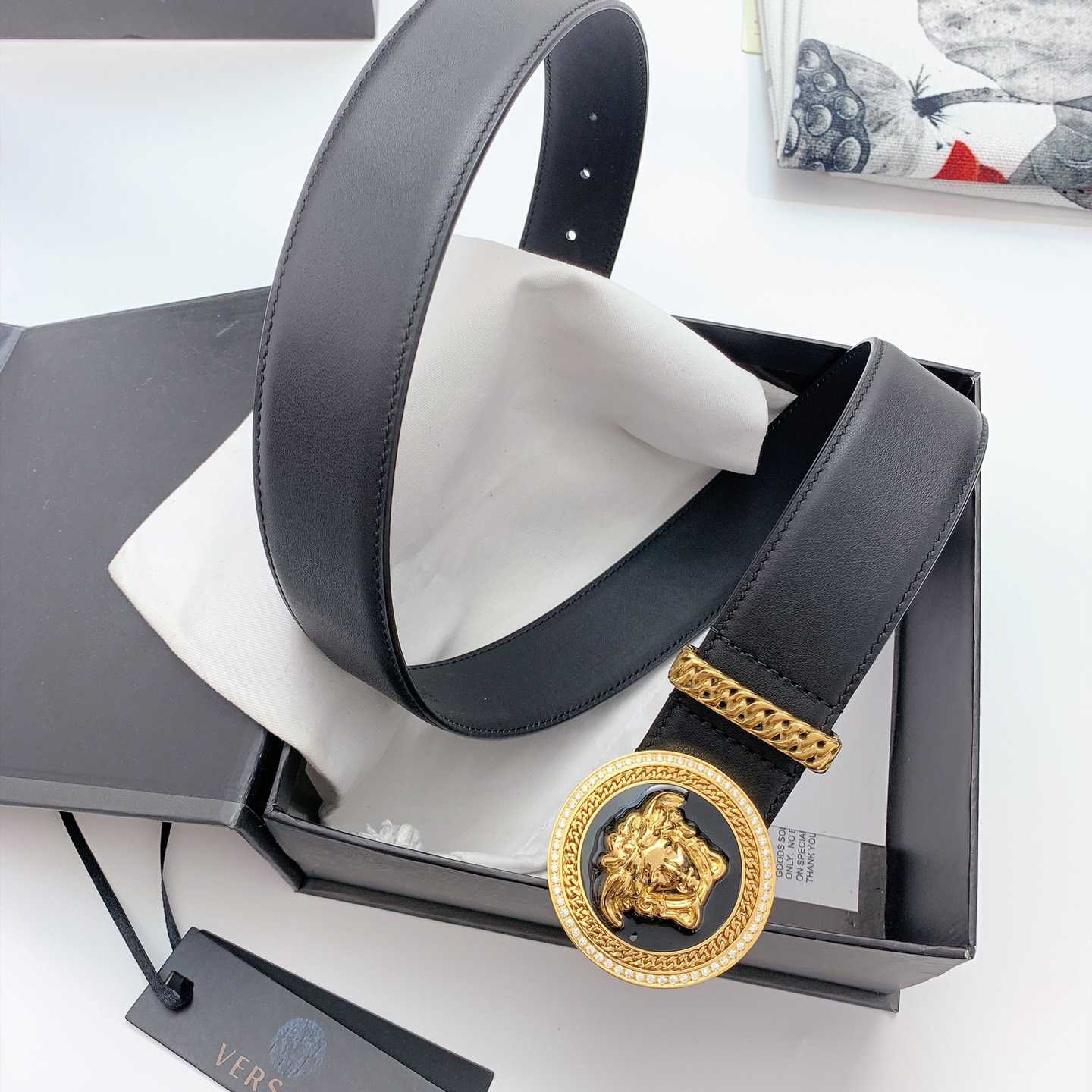 Versace Medusa Biggie Belt - DopestKickz