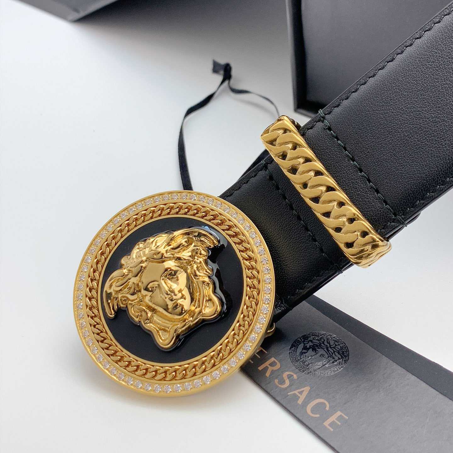 Versace Medusa Biggie Belt - DopestKickz