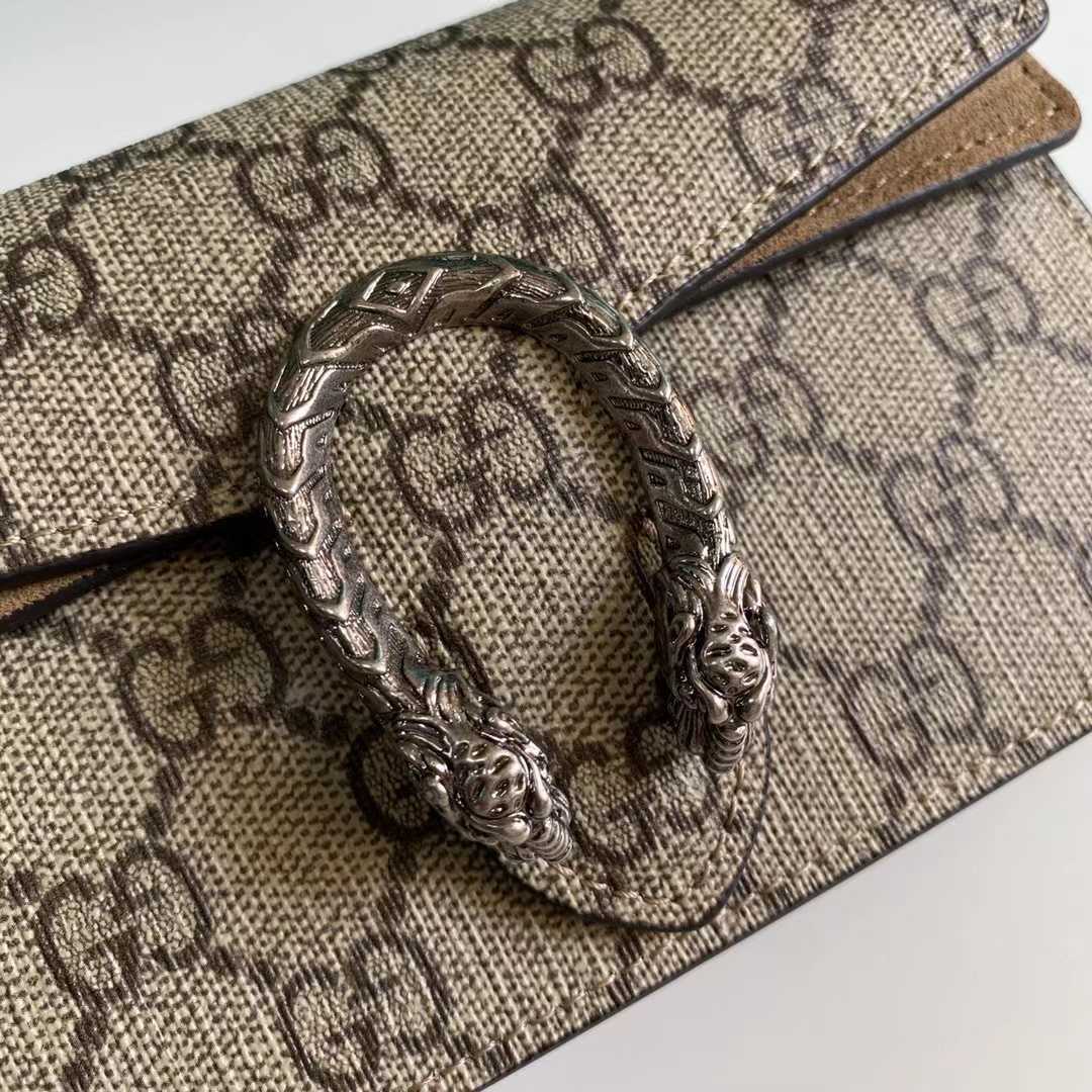 Gucci Dionysus GG Supreme Super Mini Bag(16.5-10-4.5cm)   476432 - DopestKickz
