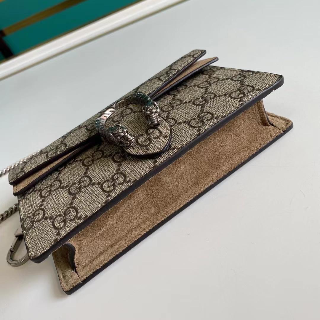 Gucci Dionysus GG Supreme Super Mini Bag(16.5-10-4.5cm)   476432 - DopestKickz