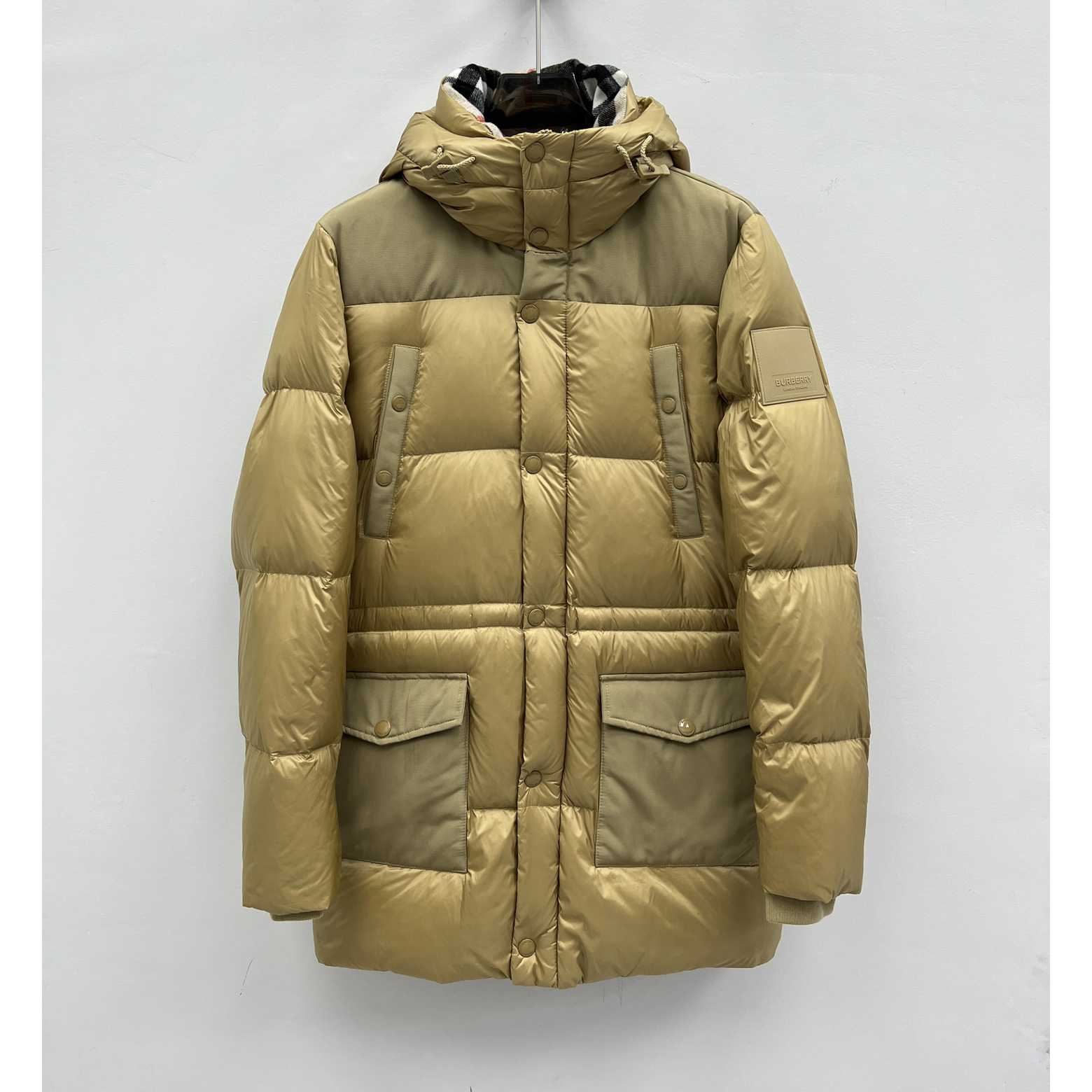 Burberry Logo Appliqué Nylon Puffer Coat - DopestKickz