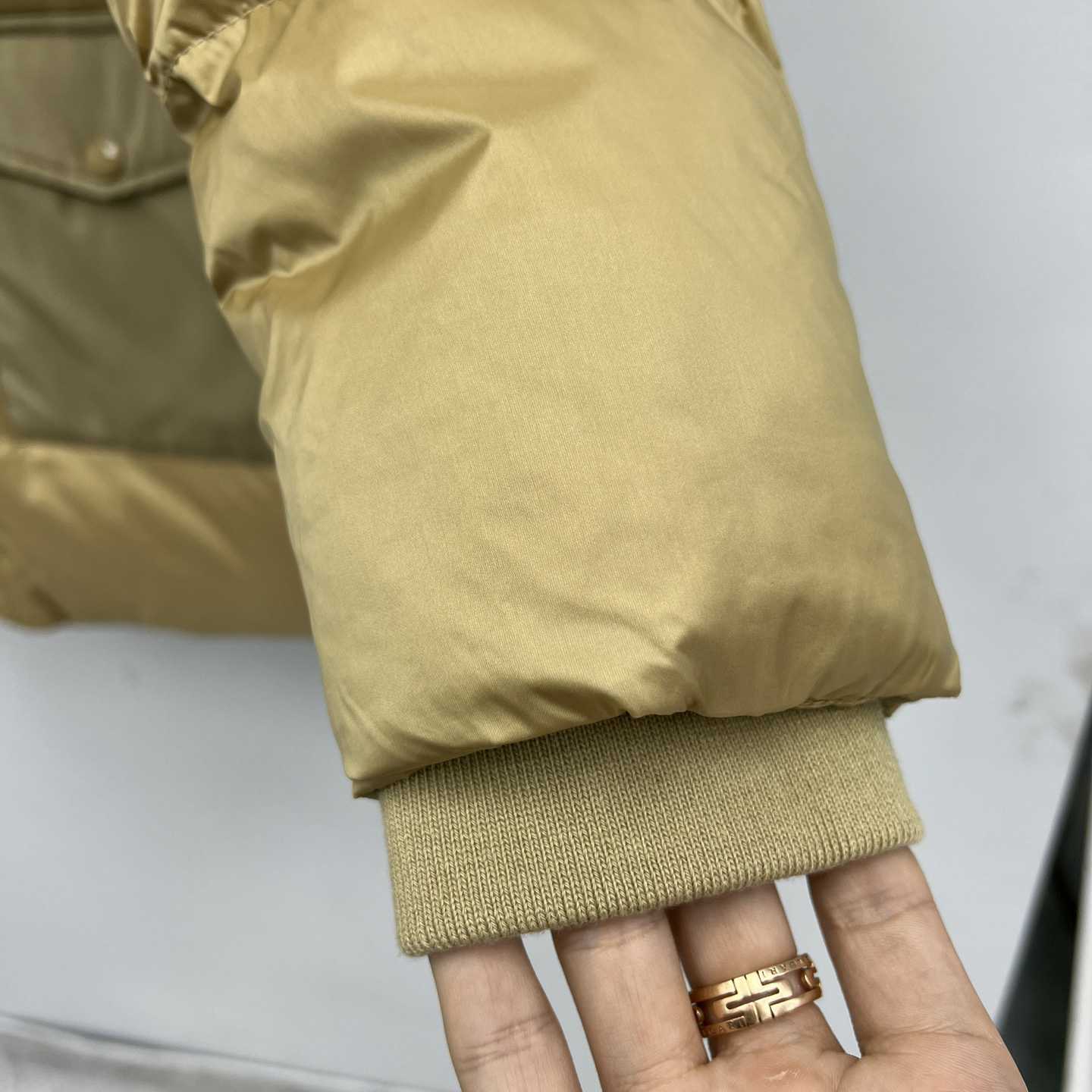 Burberry Logo Appliqué Nylon Puffer Coat - DopestKickz