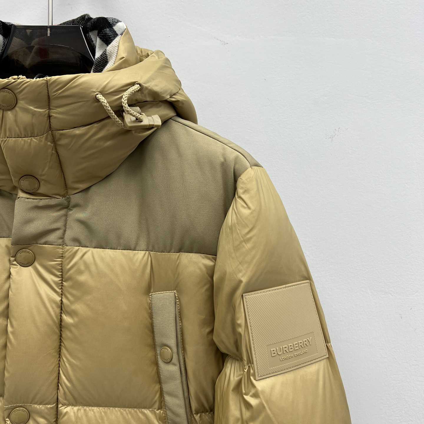 Burberry Logo Appliqué Nylon Puffer Coat - DopestKickz