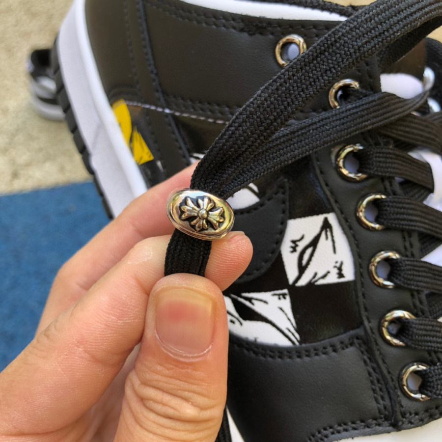 Chrome Hearts x Nike Dunk Low Retro Sneakers     DD1391-100 - DopestKickz