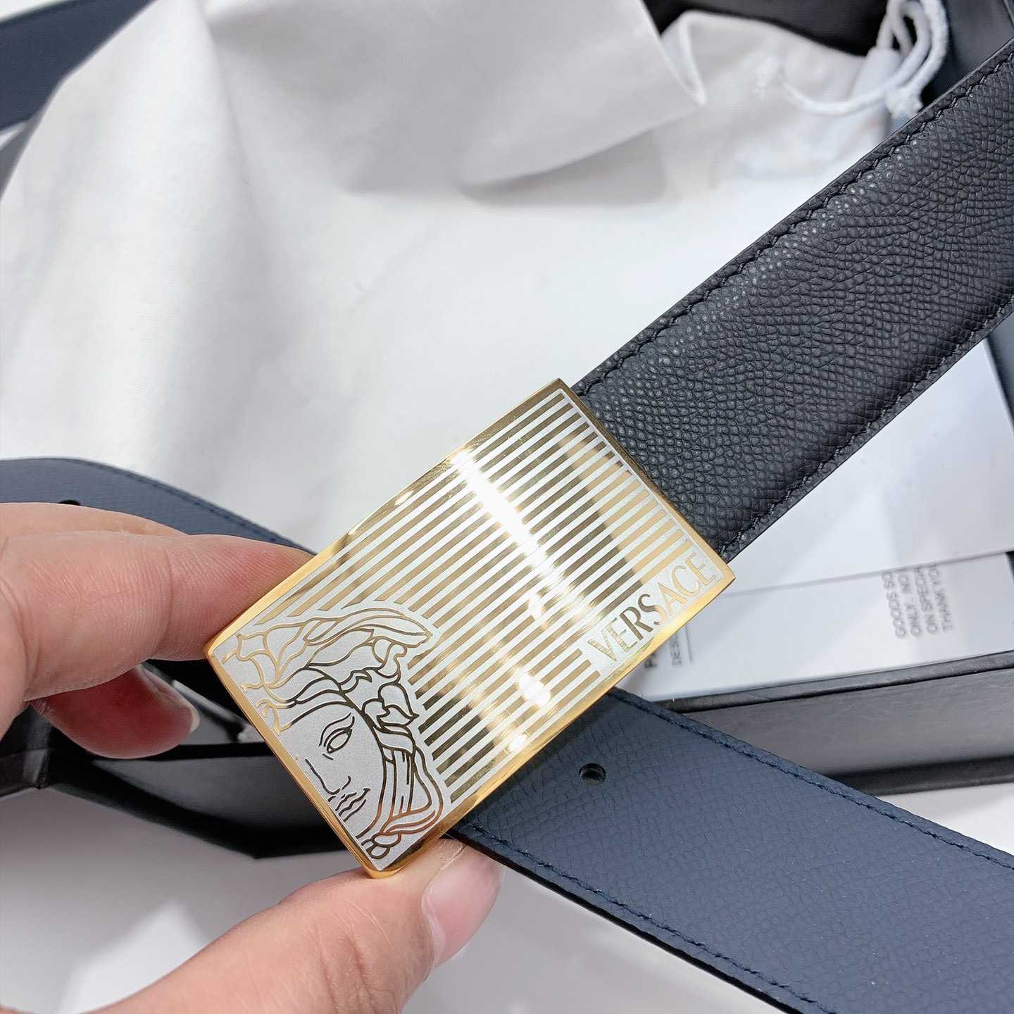 Versace Leather Belt - DopestKickz