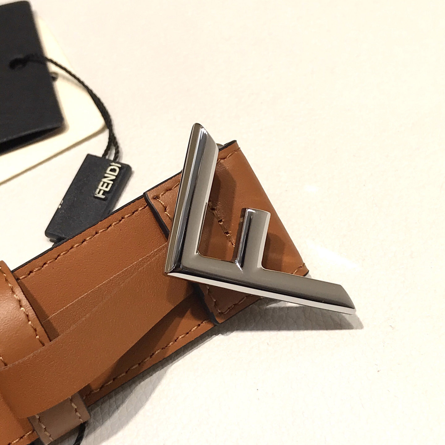 Fendi Brown Leather Belt - DopestKickz