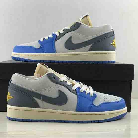 Air Jordan 1 Low “UNC Grey” Sneaker     DZ5376-469 - DopestKickz