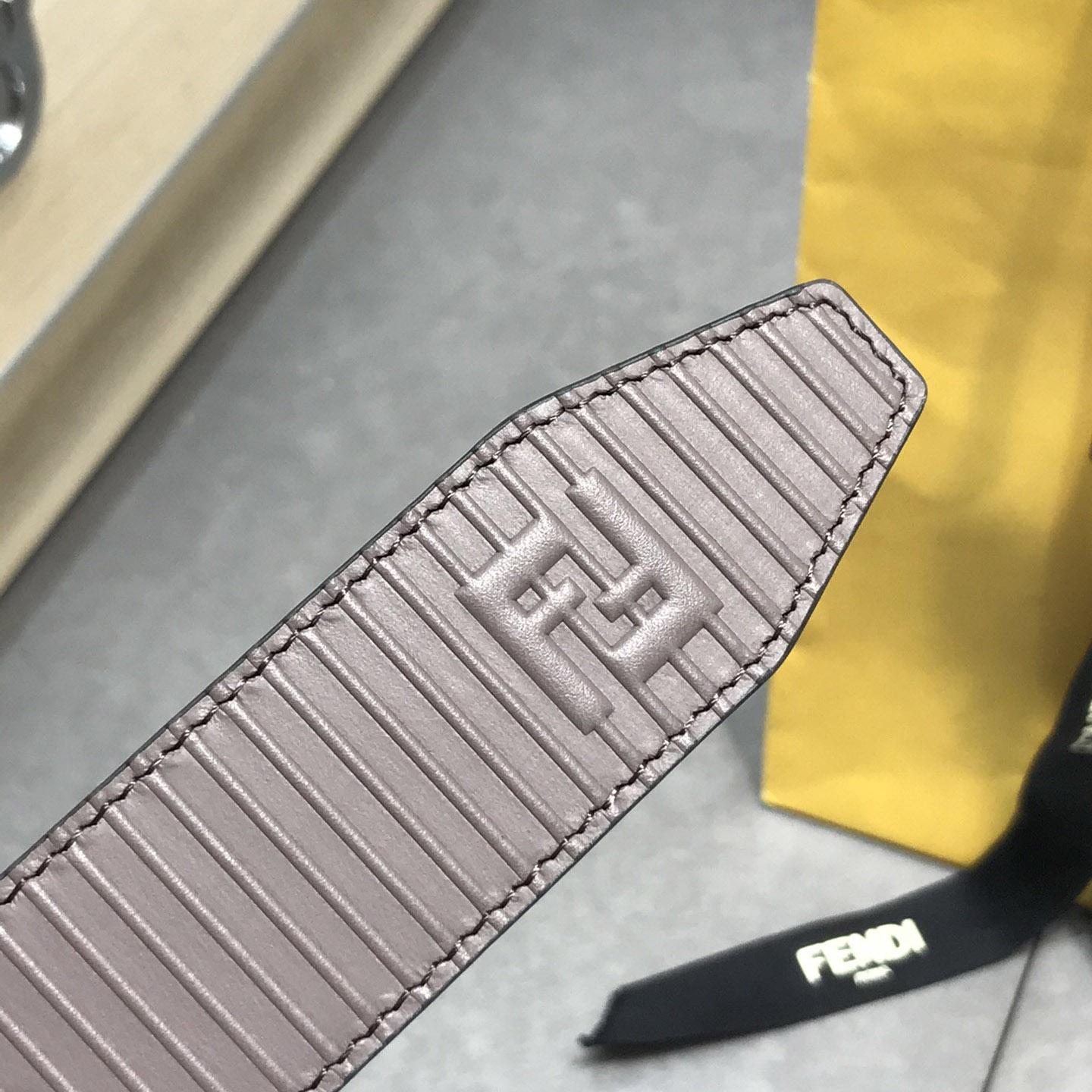 Fendi Brown Leather Belt - DopestKickz