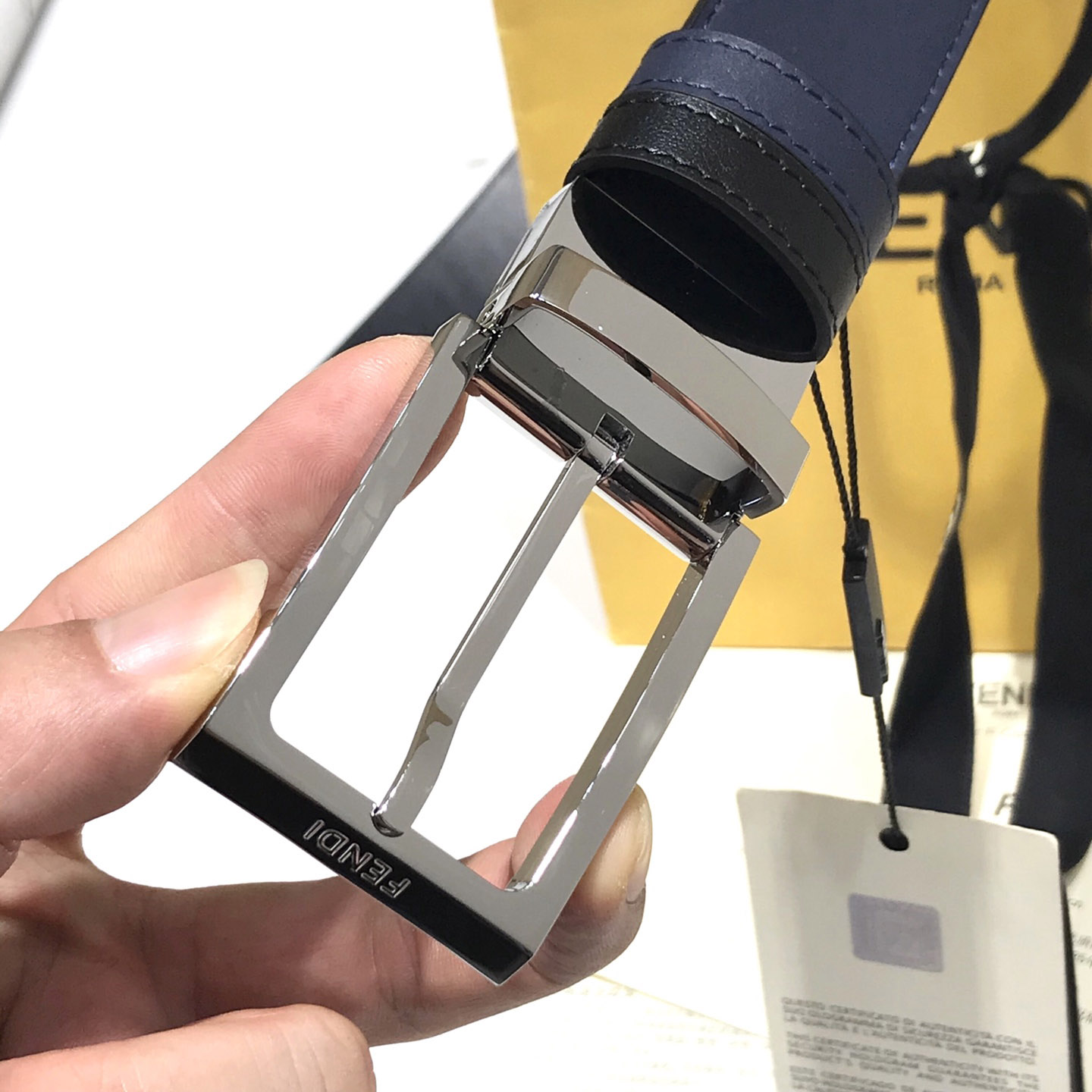 Fendi Leather Belt - DopestKickz