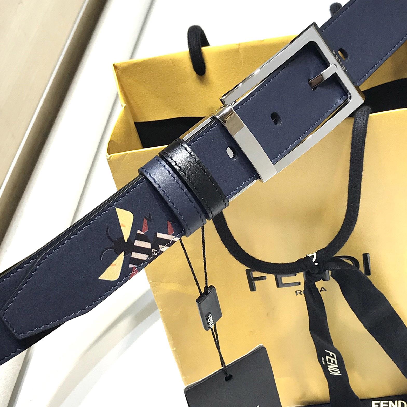 Fendi Leather Belt - DopestKickz