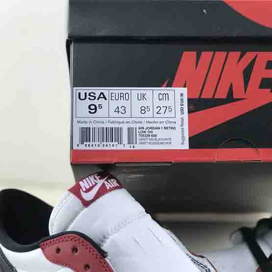 Air Jordan 1 Low OG “Chicago”  Sneaker     705329-600  - DopestKickz