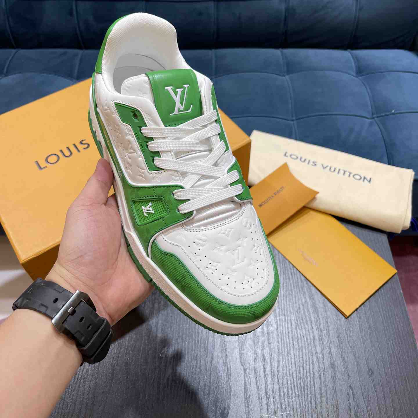 Louis Vuitton LV Trainer Sneaker       1AASJ2 - DopestKickz
