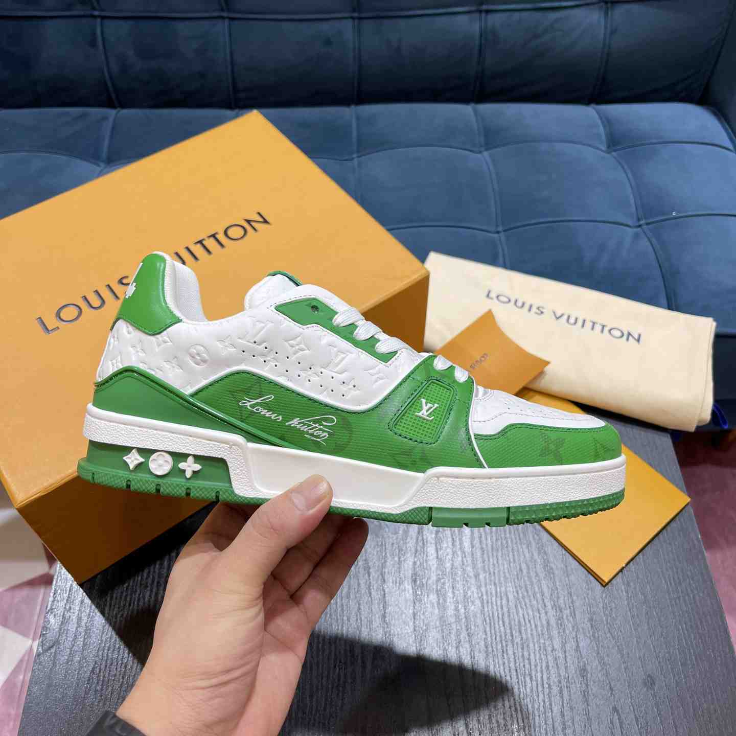 Louis Vuitton LV Trainer Sneaker       1AASJ2 - DopestKickz