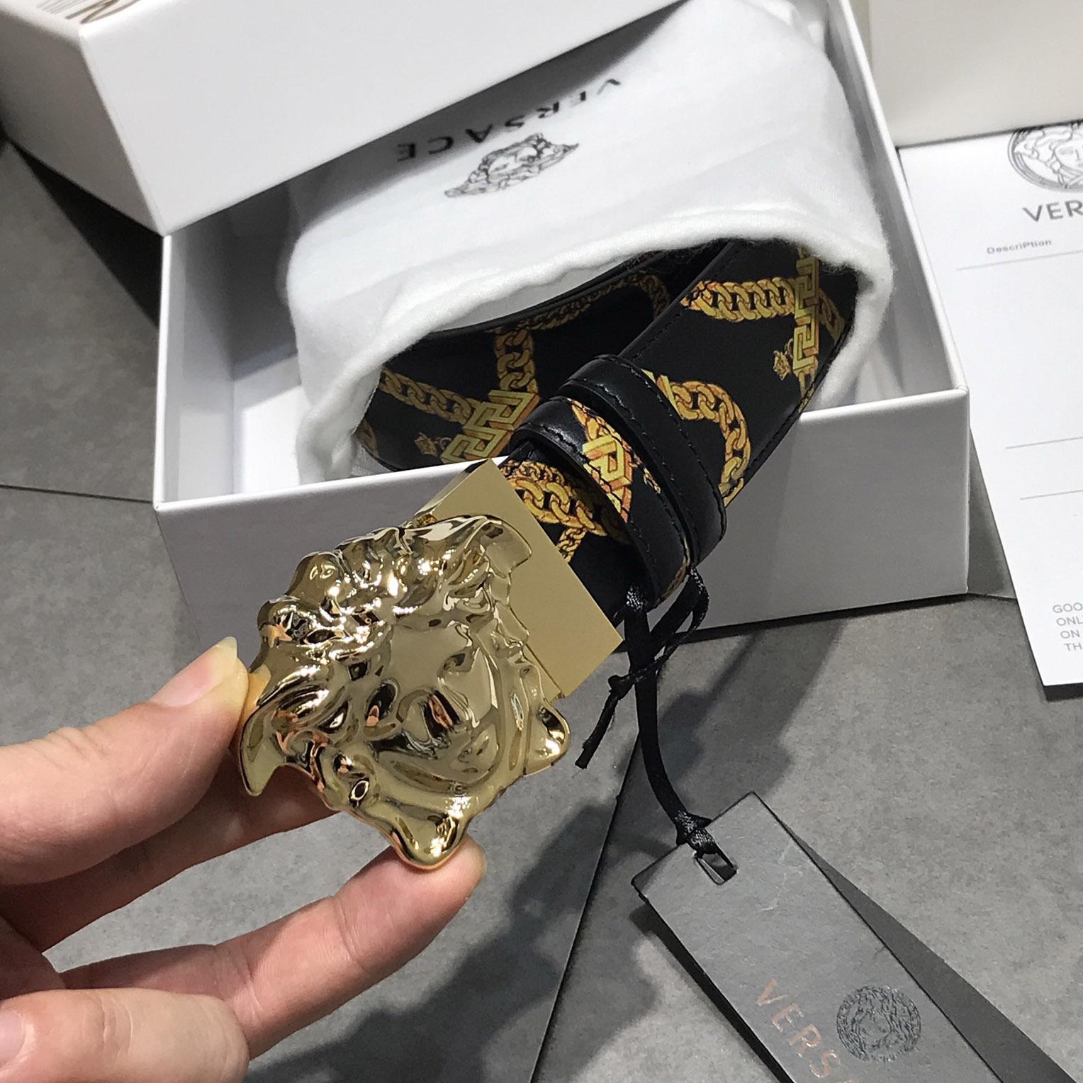 Versace Barocco Reversible Leather Belt  - DopestKickz