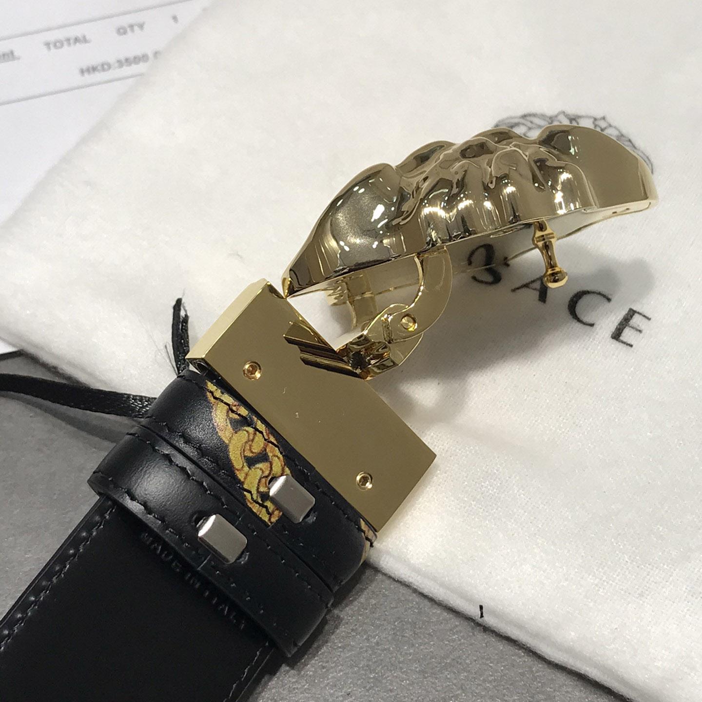 Versace Barocco Reversible Leather Belt  - DopestKickz