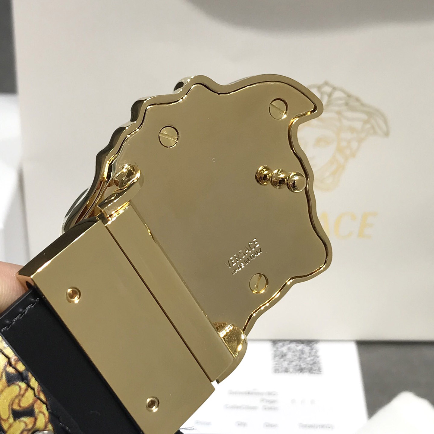 Versace Barocco Reversible Leather Belt  - DopestKickz