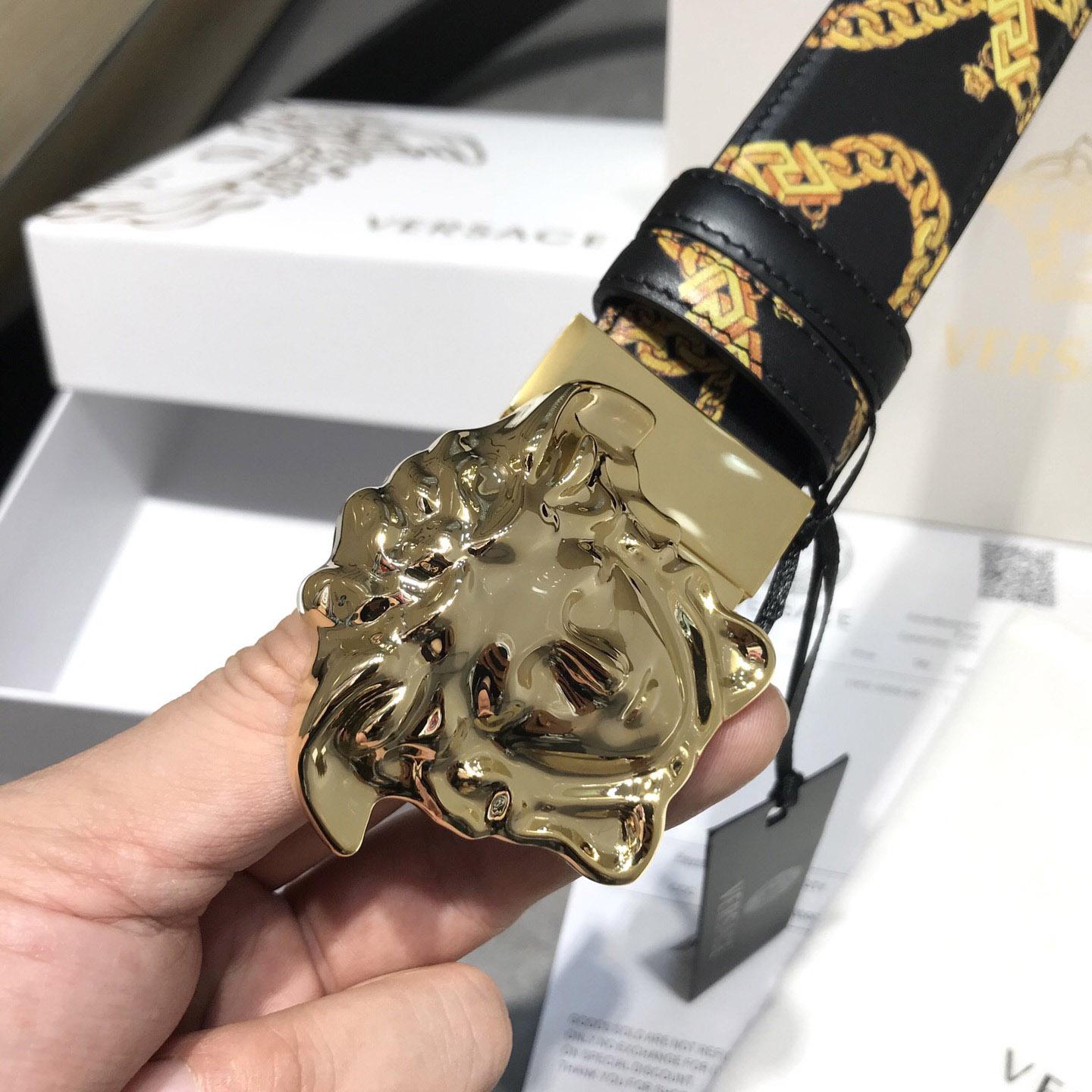 Versace Barocco Reversible Leather Belt  - DopestKickz