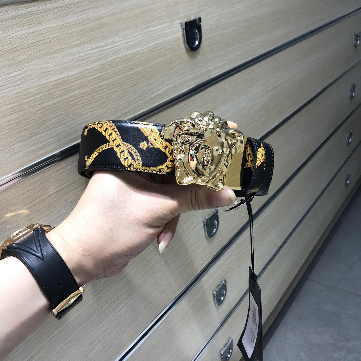 Versace Barocco Reversible Leather Belt  - DopestKickz
