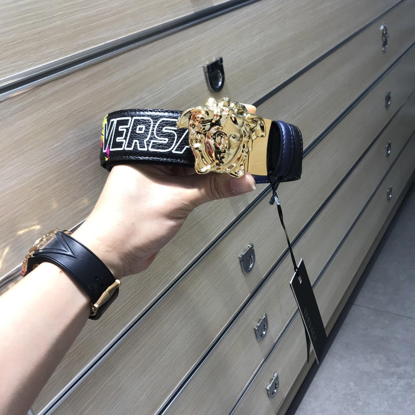 Versace Reversible Leather Belt  - DopestKickz