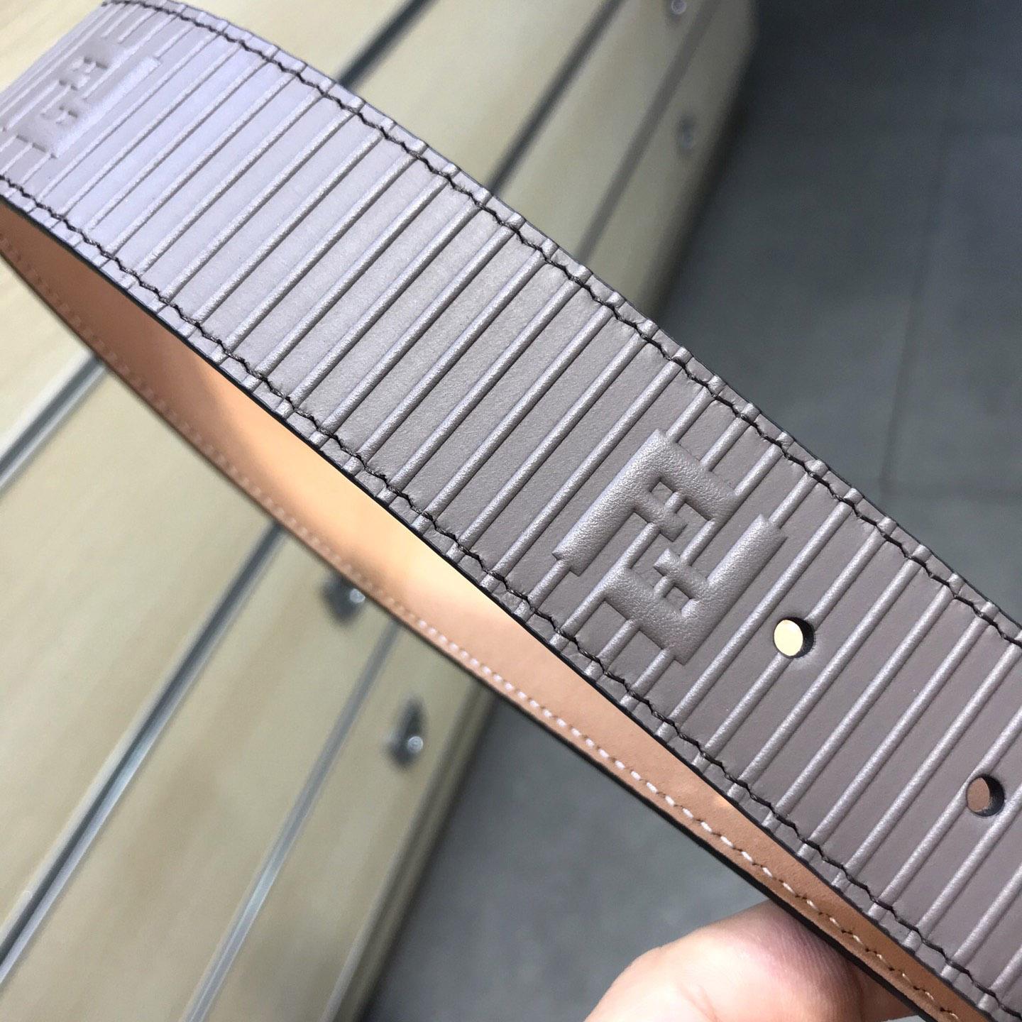 Fendi Brown Leather Belt - DopestKickz