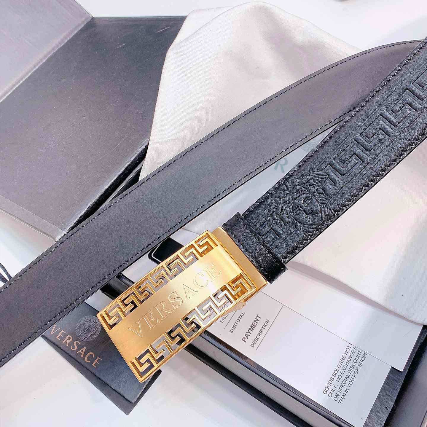 Versace Leather Belt - DopestKickz