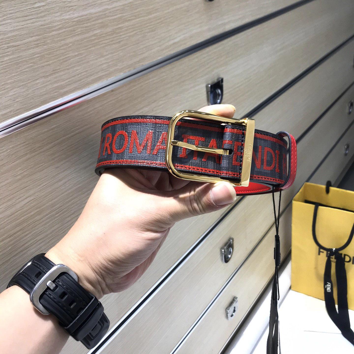 Fendi Reversible Leather Belt - DopestKickz