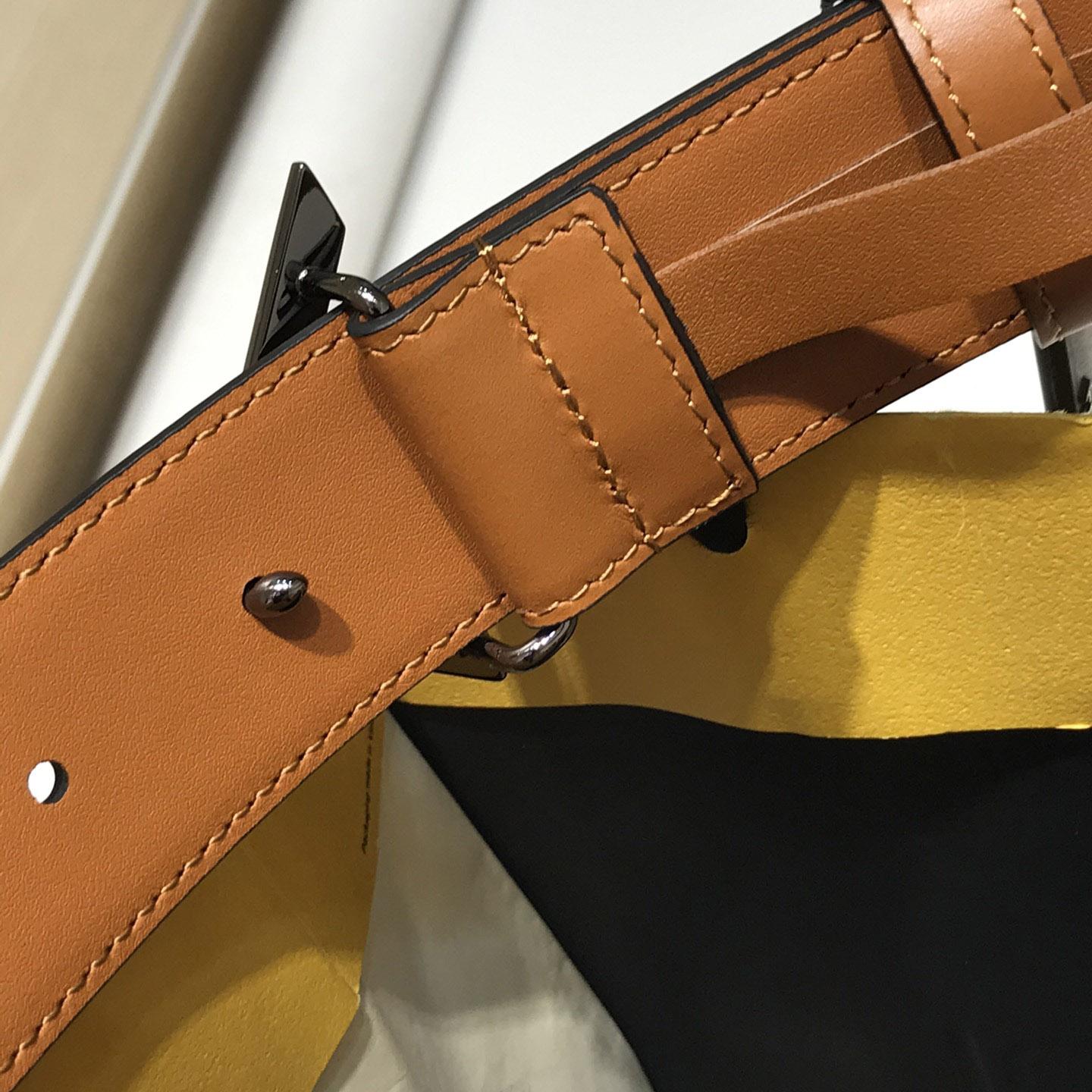 Fendi Brown Leather Belt - DopestKickz